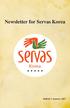 Newsletter for Servas Korea