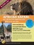 AFRICAN SAFARI:   to Launch South African CEO CLUB chapter two nights on game reserve AFRICAN SAFARI