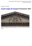Grand Lodge Of Ireland Freemasons Hall