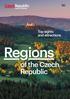 Top sights and attractions. Regions. of the Czech Republic