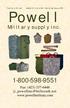 Factory Direct made in the U.S.A. Catalog issue 425. Powell. Military supply inc.