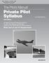 The Pilot s Manual Private Pilot Syllabus