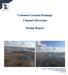 Common Ground Drainage Channel Diversion. Design Report