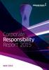 Corporate Responsibility Report 2015
