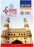 IFCPC SAVE THE DATE INDIA 2020 OCTOBER 1-4, World Congress for Cervical Pathology and Colposcopy