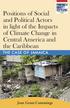 Positions of Social and Political Actors in light of the Impacts of Climate Change in Central America and the Caribbean