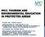 WG2: TOURISM AND ENVIRONMENTAL EDUCATION IN PROTECTED AREAS