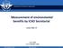 Measurement of environmental benefits by ICAO Secretariat