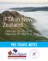 IFTA in New Zealand PRE-TRAVEL NOTES. February 16 27, 2018 February 25 March 8, Te Mata Peak, Hawkes Bay