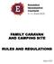 FAMILY CARAVAN AND CAMPING SITE RULES AND REGULATIONS