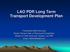 LAO PDR Long Term Transport Development Plan