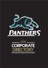 EXCLUSIVE DIRECTORY OF PANTHERS 2016 CORPORATE PARTNERS