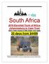 South Africa 2019 Escorted Tours of Africa. Johannesburg to Cape Town