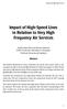 Impact of High-Speed Lines in Relation to Very High Frequency Air Services