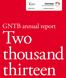 GNTB annual report. Two thousand thirteen