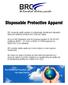 Disposable Protective Apparel