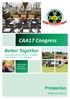 CAA17 Congress. Better Together Global Resuscitation Alliance 8 August CAA Conference 9 & 10 August. Prospectus.