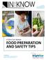 A Client Care Module: FOOD PREPARATION AND SAFETY TIPS