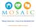 Mosaic Home Care A tour of our Wonderful City. A Guide for Members, Families and Caregivers