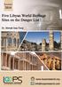 Five Libyan World Heritage Sites on the Danger List