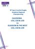 BT Sport Scottish Rugby Academy Regional Championship. CALEDONIA U16, U18 & U20 Vs GLASGOW & THE WEST U16, U18 & U20