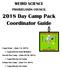 2018 Day Camp Pack Coordinator Guide