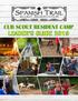 WELCOME CAMP FEES AND REGISTRAION ADULT LEADERSHIP REQUIREMENTS WEEK AT A GLANCE SAMPLE SCHEDULE PROVISIONAL SCOUTS DIRECTIONS TO CAMP PACKING LIST