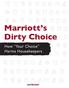 Marriott s Dirty Choice