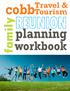 Travel & Tourism. cobb REUNION. family. planning. workbook