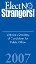 Virginia s Directory of Candidates for Public Office