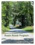 Status of the Montgomery County Rustic Roads Program July 1, 2012 to June 31, 2014