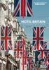 HOTEL BRITAIN THE GUIDE TO THE PERFORMANCE OF HOTELS IN THE UK 2018 EDITION