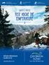Winter Adventure Guide SNOWSHOE TRAILS 1100 KM OF SNOWMOBILE TRAILS ALPINE & NORDIC SKIING CBISLAND.COM/WINTER