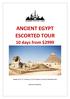 ANCIENT EGYPT ESCORTED TOUR