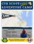 ADVENTURE CAMP. Join us at Tidewater Council s Pipsico Scout Reservation