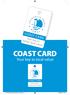 COAST CARD. Your key to local value