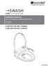 OWNER S MANUAL Swash CL950 Advanced Bidet Toilet Seats