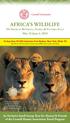 AFRICA S WILDLIFE On Safari in Botswana, Zambia & Victoria Falls May 22-June 4, 2019