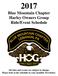 Blue Mountain Chapter Harley Owners Group Ride/Event Schedule