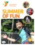 SUMMER OF FUN YMCA CAMP LETTS. Overnight & Day Camp Ages 6 17 SUMMER Look inside for early bird pricing!
