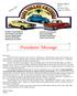 Presidents Message. Newsletter Title. Mailing Address: NVC P.O. Box 3224 Napa, CA October 2013