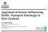 Appraisal of Factors Influencing Public Transport Patronage in New Zealand