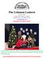The Lebanon Lantern. Winter High Street Lebanon, NJ (908) Fax (908) Happy New Year 2018!