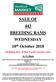 SALE OF 443 BREEDING RAMS WEDNESDAY 10 th October 2018