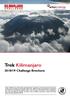 Trek Kilimanjaro 2018/19 Challenge Brochure