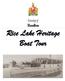Rice Lake Heritage Boat Tour