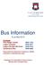 Bus Information. As at May 2016