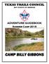 TEXAS TRAILS COUNCIL BOY SCOUTS OF AMERICA