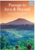 Passage to Java & Beyond