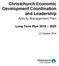 Christchurch Economic Development Coordination and Leadership